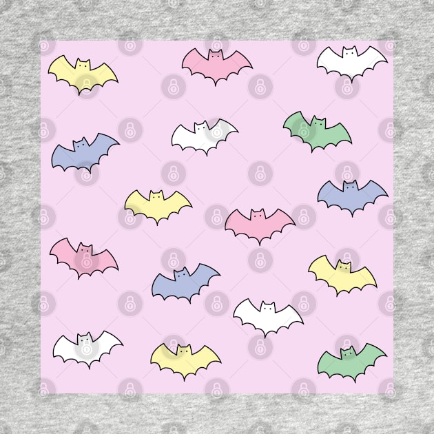 Colorful Bat pattern by SuperrSunday